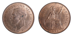 1947 Penny, EF Good Lustre