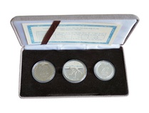 Republic of Korea, 1983 Commemorative (3-coins) Proof Part Silver for the Olympic Games 'Seoul Korea' FDC
