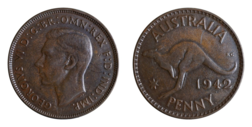Australia, 1942(P) Bronze Penny, GF