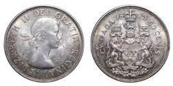 Canada, 1963 Silver Half Dollar, GVF
