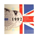 Pre-Owned 1992 Brilliant Uncirculated Coin Collection, in Royal Mint Folder, clean and tidy Scarce Set