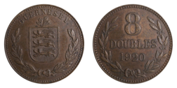 Guernsey, 1920H 8 Double, GVF