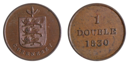 Guernsey, 1830 One Double, GVF
