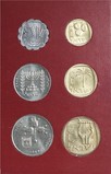 COINS OF ISRAEL, issued by the Bank of Israel, Jerusalem Specimen Set 1970