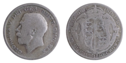 1920 George V Silver Half crown, FAIR 11016