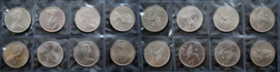 UK Decimal 1973 Ten Pence (x 8) Coins, UNC
