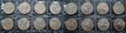 UK Decimal 1975 Ten Pence (x 8) Coins, UNC