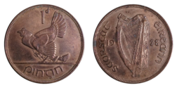 Ireland, 1928 Penny, GVF Lustre