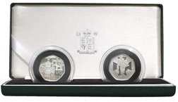 UK, 2006 Fifty Pence, Pair, Silver Proofs '150th Anniversary of the Victoria Cross' Cased although Cert Missing, otherwise FDC