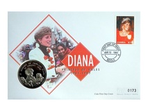Zambia, 1000 Kwacha 1998 'DIANA' Princess of Wales, Mercury Coin Cover, Choice Condition as Issued No 173