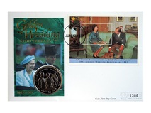 Republic of Liberia, 1 Dollar 1997 'Golden Wedding' Anniversary, Mercury Cover Clean as Issued No 1386