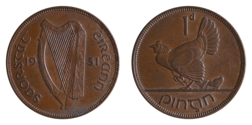 Ireland, 1931 Penny, VF