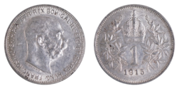 Austria, 1915 silver Corona, EF