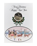 Isle of Man, 1980  Fifty Pence Coin 'Manx Horse Tram' issued within a Christmas Card, in original envelope