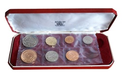 Seychelles, 1969 Proof Coin Collection Set: 1 Cent - 1 Rupee, Royal Mint Cased FDC