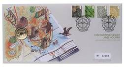 One Pound, 2006 Representing Northern Ireland, definitive Coin Cover issued by the Royal Mint, Choice UNC