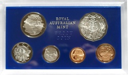 Australian, 1973 Proof year Set, extremely low mintage, issued by the Royal Australia Mint.