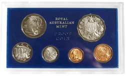 Australian 1971 Proof year Set, Very low mintage, issued by the Royal Australia Mint. Choice FDC