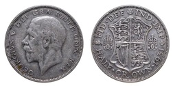 1931 George V Silver Half crown, GF 64170