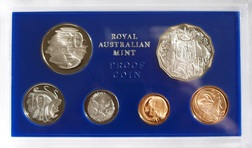 Australian, 1975 Proof year Set, issued by the Royal Australia Mint, Choice FDC