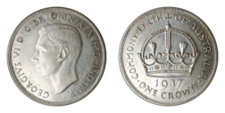 Australia, 1937 Coronation Crown, Issued to commemorate the Coronation of King George VI. aEF