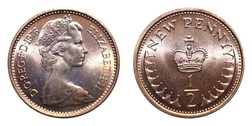 1976 Decimal Halfpence, UNC