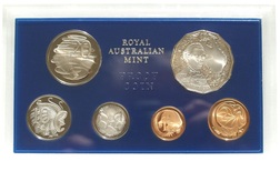 Australian 1970 Proof year Set, Low mintage set issued by the Royal Australia Mint.