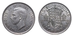 1945 Half crown, GVF 73636