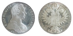 Austria, 1780 restrike Silver Thaler, 'Maria Theresa' GEF/EF