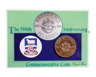Falkland Islands, 1983 Fifty Pence 150th Anniversary Crown, Cu-Ni in Royal Mint Folder