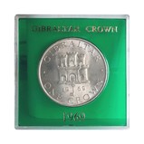 Gibraltar, 1969 One Crown, Case second hand, otherwise UNC