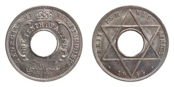 British West Africa, 1944 One/Tenth Penny, UNC