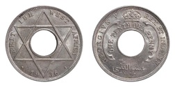 British West Africa, 1936 One/Tenth Penny, EF