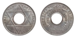 British West Africa, 1939 One/Tenth Penny, UNC