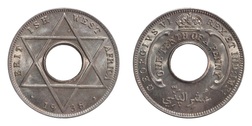 British West Africa, 1938 One/Tenth Penny, UNC