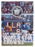 Isle of Man, 1982 One Crown 'World Cup Spain' 1st coin in series Silver Proof enclosed within a descriptive colour folder