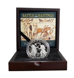 2016 Silver Proof Guernsey £5 Coin "The Battle of Hastings 1066" Box & Certificate FDC