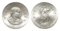 Ireland, 1966 Ten Shilling Coin 50th Anniversary of the Irish Easter Rising, UNC