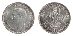 1946 Scot Shilling, aEF mint lustre