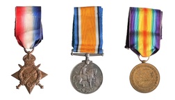 First World War, 1914-15  (trio) STAR Medal of The British Empire, awarded to PTE M. Lees Lanc. R, Grade EF