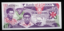 Ghana, 10 Cedis 1984 Pick 23 Crisp Uncirculated