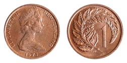 New Zealand, 1971 1 Cent bronze, UNC