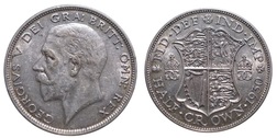 1930 Half crown, GVF key date 61241