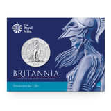 2015 Fifty-Pounds £50 'BRITANNIA' (.999) 1 oz Fine Silver, Sealed in Royal Mint Pack, UNC
