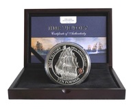 2015 Guernsey 5oz Silver Proof £10 coin "HMS Victory" cased with Certificate, FDC
