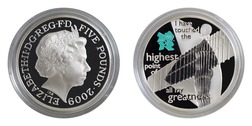 A Celebration of Britain, UK £5 Issued by the Royal Mint, Silver Proof Coin 'THE MIND SERIES' — 'ANGEL OF THE NORTH' FDC