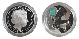 A Celebration of Britain, UK £5 Issued by the Royal Mint, Silver Proof Coin 'THE MIND SERIES' — 'SIR ISAAC NEWTON' FDC