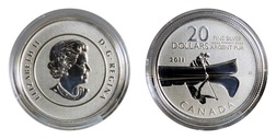 2011 Canadian 20 Dollars (.999) Fine Silver Commemorative in Capsule, FDC