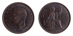 1944 Penny, Mint Toned, R/GVF
