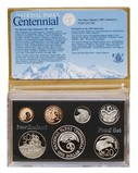 New Zealand, 1987 Proof Coin Year Set (7 Coins) including the sterling (0.925) Silver Dollar "National Parks Centennial" FDC